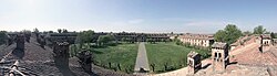 View from the inside of Alessandria's citadel.