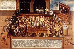 Auto-da-fé in the Viceroyalty of New Spain, 18th century