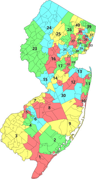 as per 2001 redistricting