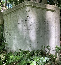 Grave of Sir John Baddeley in Highgate Cemetery