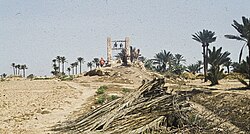 Camel drawing water from a well, Djerba island, Tunisia, 1960