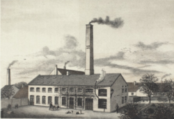 Camillus Nyrop's factory at Ryesgade 105 in Copenhagen