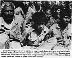 Iranian soldiers captured during Iraq's 1988 offensives