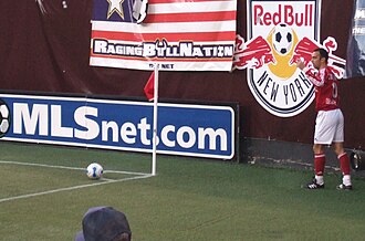 Djorkaeff playing for New York Red Bulls in 2006