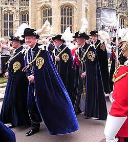 Knights Companion processing to St George's Chapel, Windsor for the Garter Service
