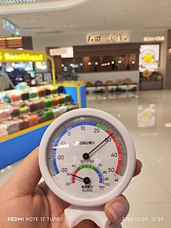 Application of portable thermometer and hygrometer