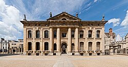 Clarendon Building, home to many senior staff of Bodleian Libraries, previously housed the university's own central administration.