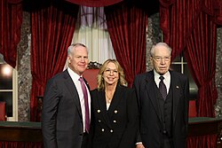 Armstrong during his swearing-in to the U.S. Senate by Chuck Grassley.