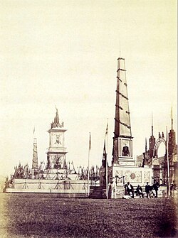 Preparations for the victory celebration in Brazil, 1870