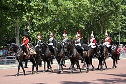 The brigade major of the Household Division (first from left), 2018