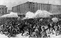 Battle of Liberty Place-charge on the police and militia
