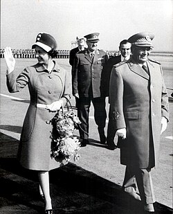 Tito with Elizabeth II in Belgrade, 1972
