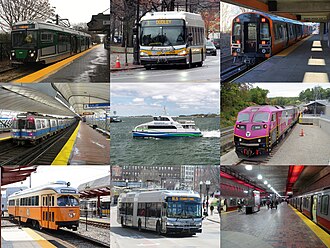 The Massachusetts Bay Transportation Authority serves Greater Boston.