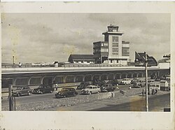 The classic historical modern architecture passenger terminal of Congonhas airport