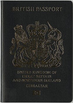 A Series C Gibraltar variant British passport