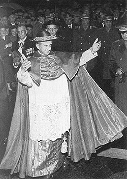 Montini as the Archbishop of Milan, c. 1956