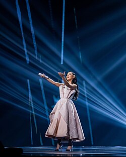 Lyodra at Rossa 25th Year Concert in 2022