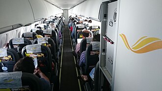 Passenger cabin of a Passaredo ATR 72-600