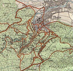 1912 map of Thale