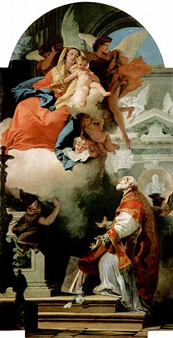 St. Philip Neri and the Virgin Mary, by Tiepolo