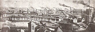 The Krupp factory in Essen, 1880