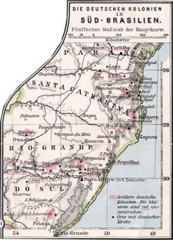 German colonies in Southern Brazil.