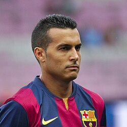 Pedro scored a hat-trick in Barcelona's 8–1 win over Huesca in the last 32