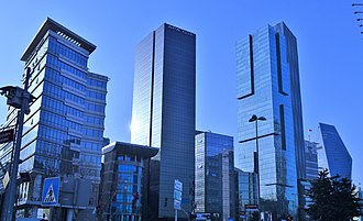 Büyükdere Avenue in Levent