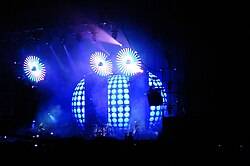 "You Will See Me Return". A picture of the show at the Julio Martínez Stadium [es] in Santiago, Chile on 24 October 2007.