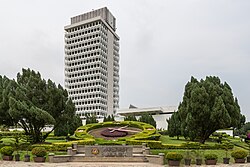 The Malaysia Parliament House (Bangunan Parlimen Malaysia), located at the end of Jalan Parlimen.