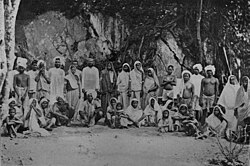 Newly arrived indentured Indian labourers in Trinidad and Tobago