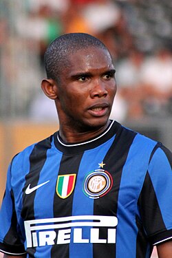 Samuel Eto'o scored a career-high 37 goals in the 2010–11 season, including in the FIFA Club World Cup final, twice in the Supercoppa Italiana final and in the Coppa Italia final.