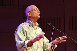 Australian Skeptics Convention held in Sydney, November 2014. Kruszelnicki speaking on "Great moments in science".