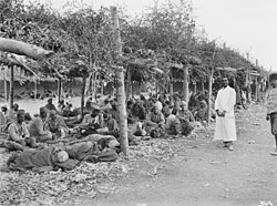 Part of the hospital attached to the Ottoman prisoner of war camp at Kaukab