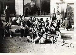 A group of hippies in Tallinn, 1989