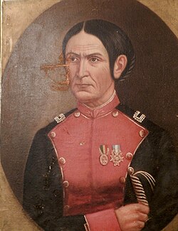 Juana Azurduy de Padilla, a Mestiza leader of independence in Rio de la Plata.