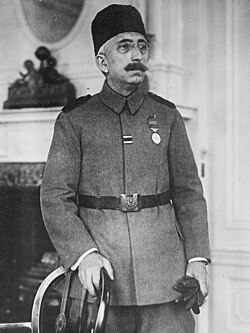 Sultan Mehmed VI after his sword girding