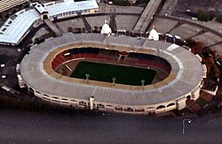 Aerial view of Wembley Stadium, 1991