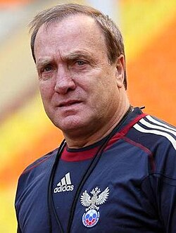 Current head coach Dick Advocaat, who lead Curaçao to their debut appearance at the FIFA World Cup