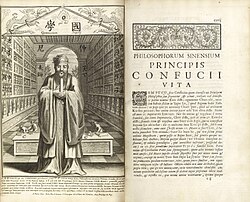 Confucius, Philosopher of the Chinese, or, Chinese Knowledge Explained in Latin, published by Philippe Couplet, Prospero Intorcetta, Christian Herdtrich, and François de Rougemont at Paris in 1687