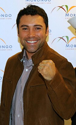 De La Hoya "The Golden Boy," is a former professional boxer and Olympic gold medalist who became a prominent figure in boxing both inside the ring and as a promoter