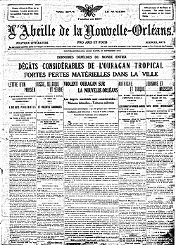 The New Orleans Bee, a French and English newspaper