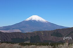 Mount Fuji is commonly used as a cultural icon of Japan.