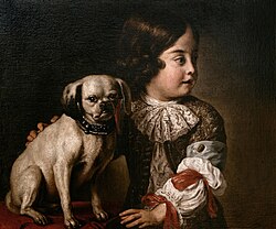 Portrait of Dom John as Infante, aged 5–6, attributed to Cirilo Volkmar Machado, 1773