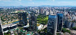 Marginal Pinheiros with modern skyscrapers