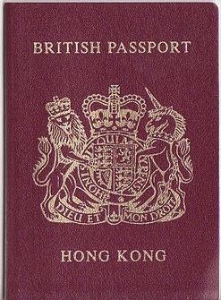 Pre-1997 British HK passport