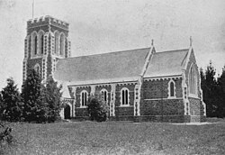 The church, shortly after it was completed