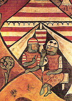 Ponç Hug IV, Count of Empúries, and Pero Maça during the conquest of Mallorca (1229)