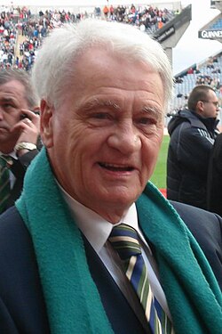 Sir Bobby Robson at the Republic of Ireland versus Slovakia match in Croke Park, Dublin on 29 March 2007