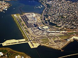 A multibillion-dollar reconstruction of LaGuardia Airport was announced in July 2015.[174]